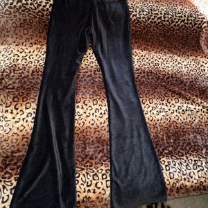 Black bell bottoms velvet
